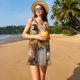 thumbnail image 3 of Fotbe Bucket Flower Cow Vestido de Verano sin Mangas para Mujer – Vestido Midi Línea A, Estilo Camiseta Floral, Vestido Playero Casual y Fluido, 3 of 7