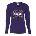 thumbnail image 2 of Wild Bobby Cheerleading All Stars Girl Sports Women Graphic Long Sleeve Tee, Purple, Small, 2 of 5