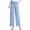 Light Blue, variant on ManxiVoo Women's Tencel Blend Wide Leg Jeans High Rise Stretch Comfort Straight Fit Lightweight Denim Trousers L Size Dark Blue