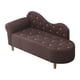 thumbnail image 3 of Sofá cama perfecl de esponja de tela 47x20x21 pulgadas pies de madera Café oscuro, 3 of 8