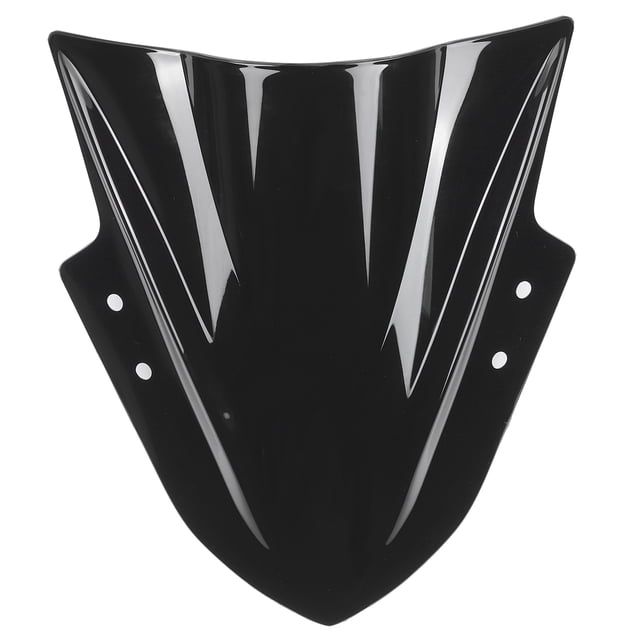 Parabrisas de motocicleta PC negro, deflector de parabrisas compatible con Kawasaki Ninja 300/EX300 2013-2018