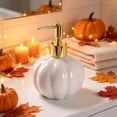 thumbnail image 4 of Ceramic Pumpkin Soap Dispenser, Fall Hand Soap and Lotion Pump Bottle for Bathroom and Kitchen Counters, Halloween and Thanksgiving, 4 of 7