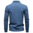 thumbnail image 6 of GuangCheng George Mens Half Zip Pullover Sweatshirts,Casual Athletic Tops,Comfort,Stretch Fit,Warm Skinny Tops,Dark Blue,Size S, 6 of 9