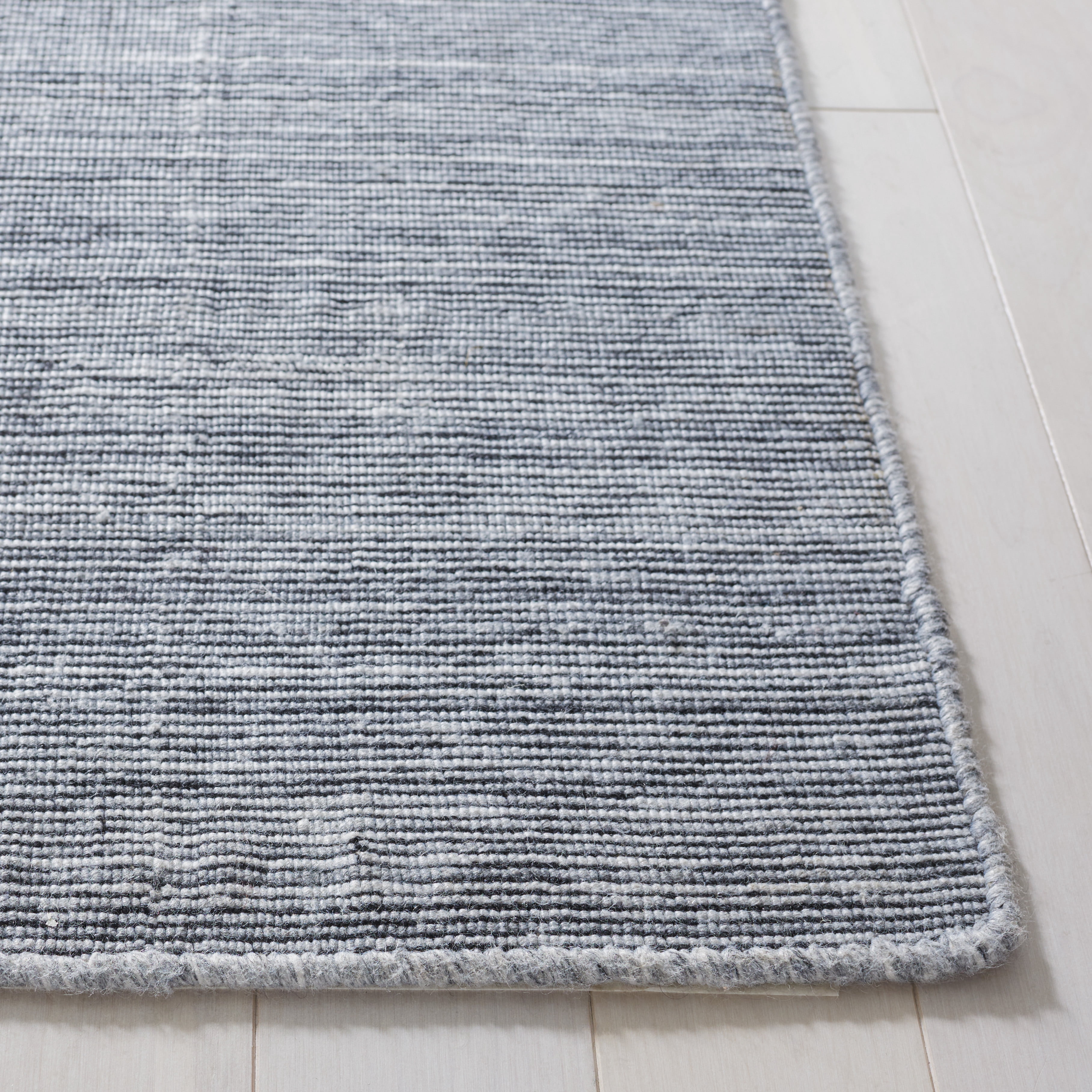 SAFAVIEH Kilim Cemal Striped Polyester Area Rug, Grey/Ivory, 8' x 10'