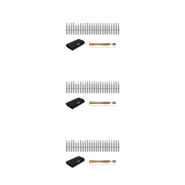 Kenally 25 in 1 Screwdriver Bit Ratcheting Screw Bag Watch Multifunctional Tools Tablet with Leather Handle Eyeglasses DIY Driver with Type1 NO1 Kenally CBP162033