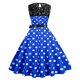 thumbnail image 4 of Vestidos para mujer Vestidos casuales Moda Encaje A Line Flare Vestido vintage Prom Swing Sin mangas Vestido de fiesta estampado Odeerbi  ODB-5, 4 of 9