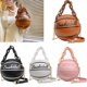 thumbnail image 2 of Bolso de hombro con forma de baloncesto para mujer, mochila con batería redonda, rociador, bolsa de trabajo, pequeña Fivean unisex, 2 of 2