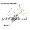 thumbnail image 4 of Northeastern Exhaust | Stainless Steel Intermediate Pipe, Muffler, Y-Pipe & Pair of Resonators Exhaust System Kit Fits 2013-2017 Chevrolet Traverse 3.6L Dual Exhaust SUV - Direct Fit, 4 of 7