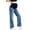 Dark Blue, variant on Busydd Maternity Jeans for Women Over The Belly High Waisted Pregnancy Pants Comfy Support Loose Straight Leg Denim Pants M