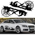 thumbnail image 2 of 2PCS Car Decals, Compass with Mountain Car Body Stickers for Men, Waterproof Vinyl Hood Decal Auto Graphics Body Side Truck Decals, 2 of 5