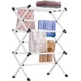 thumbnail image 1 of Plegable, Tendedero Vertical Metálico Plegable, Tendedero de Ropa Extensible para Interiores y Exteriores, 1 of 7