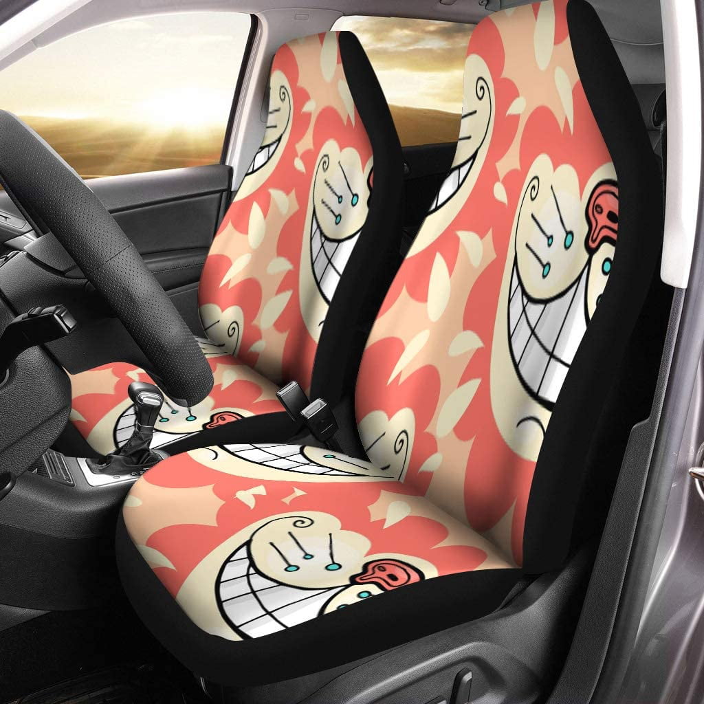 SUV Sedan Alice in Wonderland Front Seat Covers,Durable Washable Vehicle Seat Protector Car Mat Covers Van Fit Most Cars 