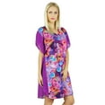 thumbnail image 4 of Bimba Women Polyester Kaftan Beach Cover Up Short Floral Caftan, 4 of 5