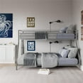 Mainstays Small Space Junior Twin over Full Low Profile Metal Bunk Bed