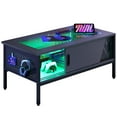 thumbnail image 2 of Bestier LED Coffee Table with Glass Top for Living Room, Center Tea Table with Storage in Grey, 2 of 11