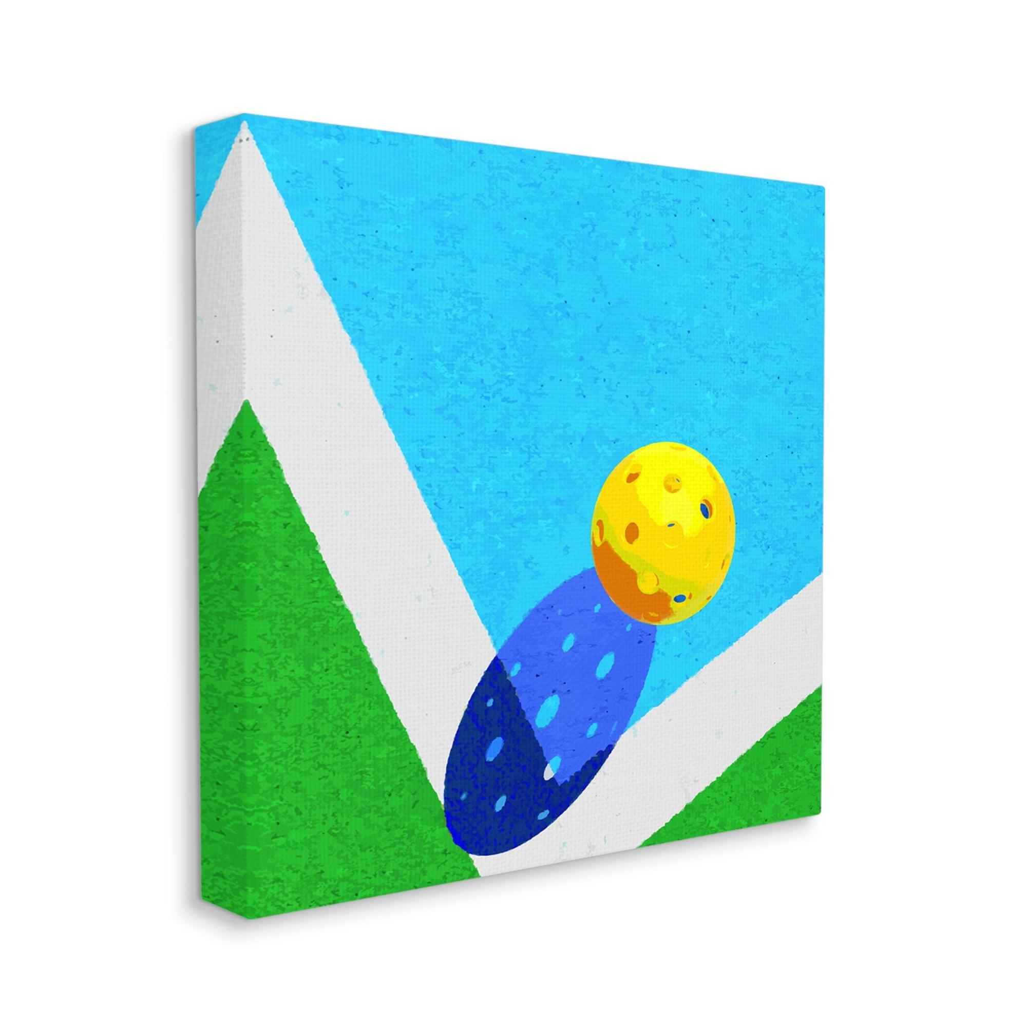 Stupell Industries Wiffle Ball Court Abstract Sports Sports Painting Gallery Wrapped Canvas Print Wall Art