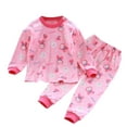 thumbnail image 4 of HCNTES Toddler Boy Clothes, Baby Boys Cute Long Sleeve Patchwork Sweatshirt Tops Pants Outfit Set 2Pcs Set(4-5 Years,Pink#6), 4 of 4