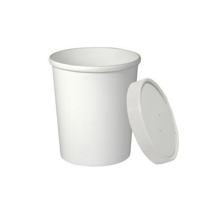 Solo Flexstyle Double Poly Food Combo Pack, 32 Oz, White, 25/pack SCCKHB32A