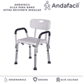 thumbnail image 3 of Andafacil® Silla para Baño Extra Resistente Regular, 3 of 8