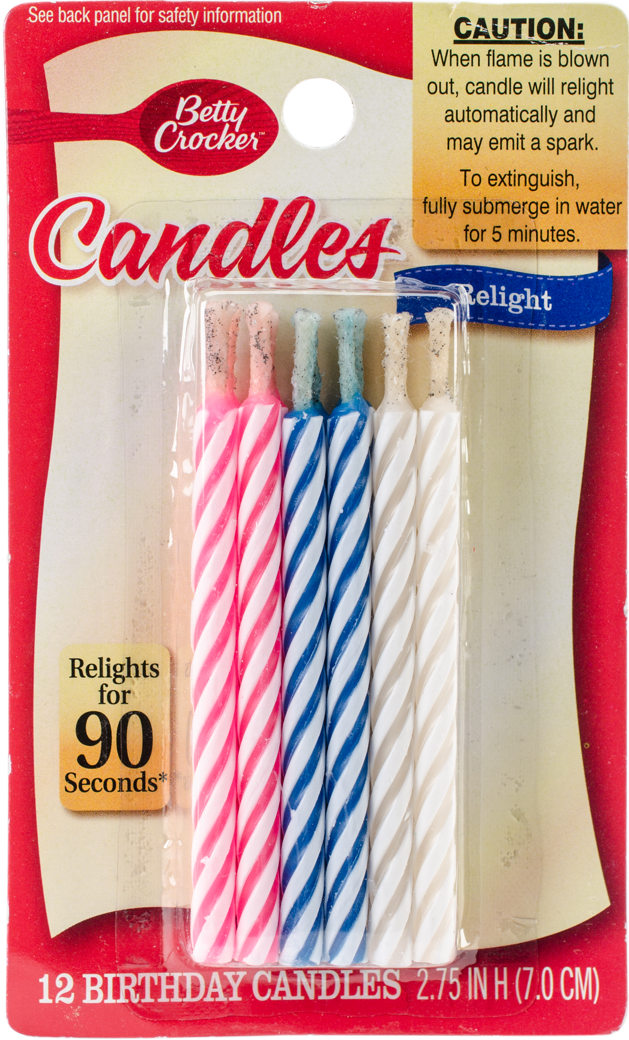 Betty Crocker Birthday Candles 12/PkgTrick Walmart Canada