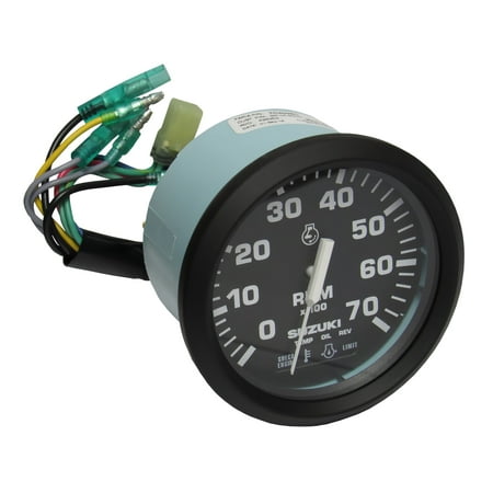 - OEM Suzuki Marine Tachometer with 4-Stroke Monitor Functions, Black 99105-80001
