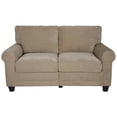 thumbnail image 3 of Pemberley Row Velvet Marzipan Beige Loveseat Rectangular 61" Unassembled, 3 of 4