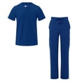 thumbnail image 1 of Adar Addition Scrub Set For Men - Classic V-Neck Scrub Top & Cargo Scrub Pants, 1 of 7