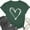 Green, variant on Valentines Shirts for Women Valentine Crew Neck Shirt Love Heart Graphic Tshirt Cute Girls Valentines Gift Tee Tops