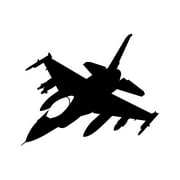 F-16 Fighting Falcon Sticker Decal Die Cut - Self Adhesive Vinyl - Weatherproof - Made in USA - Many Color and Sizes - fighter f16
