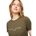 thumbnail image 3 of Camiseta Tommy Hilfiger para mujer, corte regular, logotipo bordado, 3 of 4