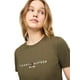 thumbnail image 3 of Camiseta Tommy Hilfiger para mujer, corte regular, logotipo bordado, 3 of 4