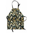 thumbnail image 1 of Abstract Apron Fractal Formless Trippy Shapes in Contrast Tones Diagonal Mosaic Style Artsy Image, Unisex Kitchen Bib Apron with Adjustable Neck for Cooking Baking Gardening, Multicolor, by Ambesonne, 1 of 3