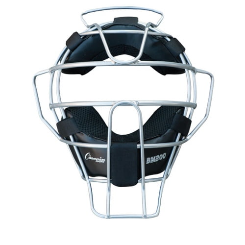 Champion Sports Umpire Face Mask Lightweight Silver by Champion Sports