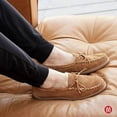 thumbnail image 6 of Minnetonka Women's Hardsole Pile Lined Slipper,Brown,10 M US, 6 of 6