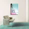 thumbnail image 5 of Beach Poster Coastal Wall Art Surfboad & Pink Car Poster Ocean Canvas Wall Art Coastal Cowgirl Aesthetic Room Poster  Green Preppy Print, Summer Beachy Surfing Poster, 5 of 8