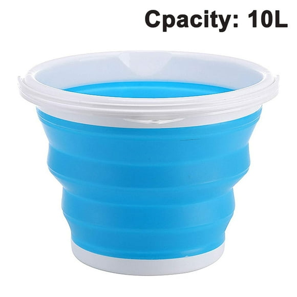 Collapsible Buckets, Space-Saving Mop Bucket, Portable Foldable Plastic Pail,