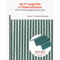thumbnail image 2 of VEVOR Chain Link Fence Privacy Slats Single-Wall for 4' High Fence Bottom Lock Green, 2 of 9