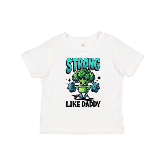 Inktastic Fitness Exercise Strong Like Daddy Boys or Girls Toddler T-Shirt
