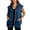 Dark Blue1, variant on Women's Durable Denim Top With Hooded Zipper And Loose Jackets With Pockets Long Sleeve or Sleeveless Denim Jackets for Women
