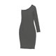 thumbnail image 2 of Vestido ajustado de un solo hombro bar III para mujer negro pequeño, 2 of 2