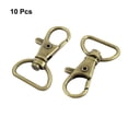thumbnail image 2 of 10 Pcs Bronze Tone Lobster Clasp Swivel Trigger Clips Key Ring Holder, 2 of 5