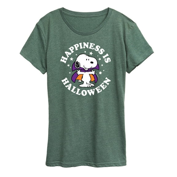 Peanuts - Happiness Is Halloween - Women's Short Sleeve Graphic T-Shirt