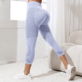thumbnail image 5 of UOCUFY Capri Leggings Anti Cellulite 3D Resistance Band Leggings for Women Compression Tummy Control Butt Lifting Yoga Pants (Light Purple, XL), 5 of 5