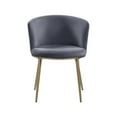 thumbnail image 6 of Meridian Furniture Skylar Gray Velvet Dining Chair (Set of 2), 6 of 7