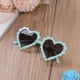 thumbnail image 3 of Gafas de sol en forma de corazón para niños y niñas, gafas de fotografía vintage anti-UV para fiesta de bebé, playa (verde), 3 of 5