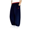 thumbnail image 3 of Avrntaa Boy's Wide Leg Sweatpant Drawstring Hem Workout Pant Spring Baggy Trouser for 1-14Y, 3 of 6