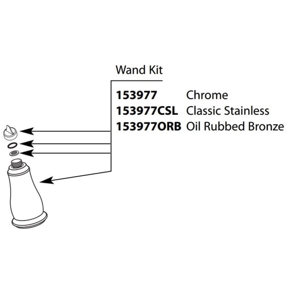 Moen 153977 Wand For Kitchen Faucets - Chrome