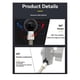 thumbnail image 1 of Motorcycle Handlebar Clamp Base with 1 Inch M8 Ball for Mobile & Car Phone Holder, 1 of 5