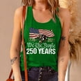 thumbnail image 2 of 250th Anniversary Tank Top for Women 1776-2026 - We the People Vintage Eagle American Flag Scoop Neck Sleeveless Tee - Patriotic Independence Day Graphic Top Green XL, 2 of 8