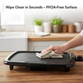 thumbnail image 4 of OVENTE Electric Griddle with 16 x 10 Inch Flat Non-Stick Cooking Surface, Removable and Adjustable Temperature Control, Indoor Grill for Instant Brea, 4 of 10